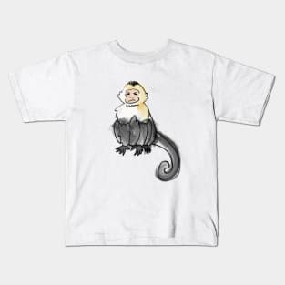 Capuchin Monkey 2 of 5 -- Sitting Kids T-Shirt